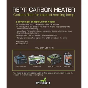 Lámpara de cría Reptiles Planet Carbon Heater image-2