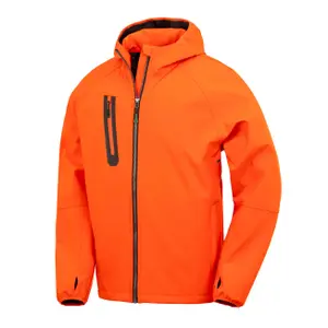 Casual printable waterproof hooded jacket made from recycled 3-layer fabric Result image-0