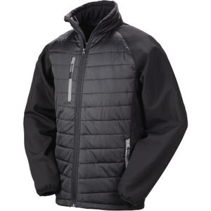 Doudoune softshell reciclada Result black compass image-1