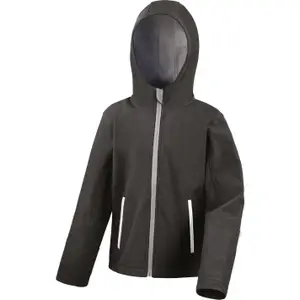 Children's hooded jacket Result Softshell image-0