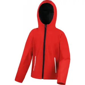 Children's hooded jacket Result Softshell image-0