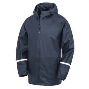 Waterproof jacket with reflective strips Result Prism PU image-0