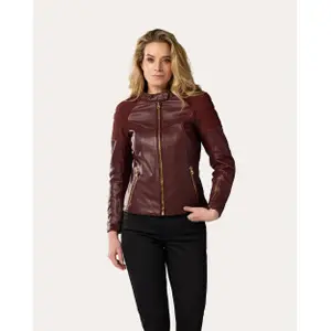 Leather jacket motorcycle woman Rev'it London image-1
