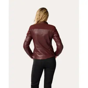 Leather jacket motorcycle woman Rev'it London image-3