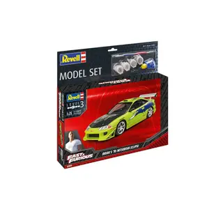 Model figure with accessories Revell The Fast & Furious Basic Brian'S 1995 Mitsubishi Eclipse image-4