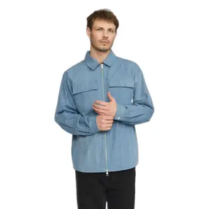 Zip-up denim shacket Revolution Worker image-0