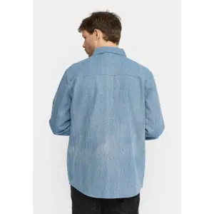 Zip-up denim shacket Revolution Worker image-1