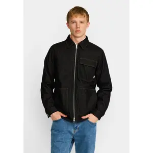 Zip-Up Denim Work Shirt Revolution image-1