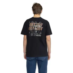 Camiseta holgada con estampado delante y detrás Revolution image-3