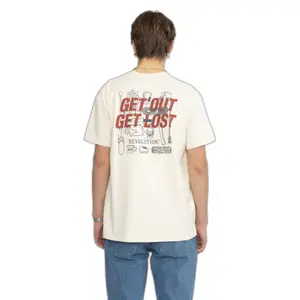 Camiseta holgada con estampado delante y detrás Revolution image-3