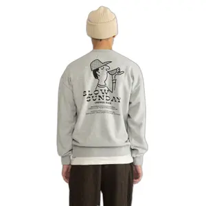 Sweatshirt col rond coupe classique avec imprimé devant et dos Revolution image-3