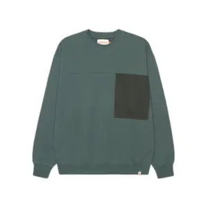 Sweatshirt col rond coupe ample avec poche poitrine Revolution image-0