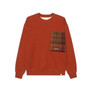 Revolution Loose-Fitting Crewneck Sweatshirt with Chest Pocket image-0