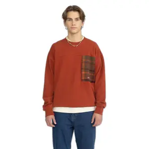 Revolution Loose-Fitting Crewneck Sweatshirt with Chest Pocket image-2