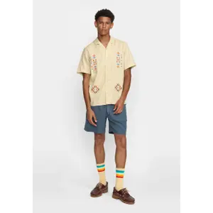 Cuban shirt with Aztec symbolic patterns Revolution image-1