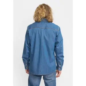 Camisa de trabajo de mezclilla de manga larga Revolution image-2