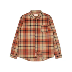 Organic cotton plaid overshirt Revolution image-0
