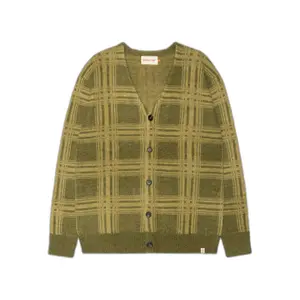 Lockere Strickjacke mit weichem Karomuster Revolution image-0