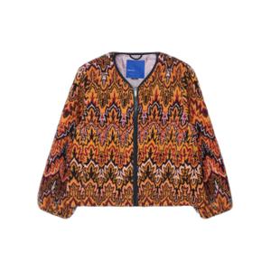 77318-orange-printet-jakke-til-kvinder-revolution-appelsin