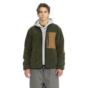 Short plush jacket with contrasting chest pocket Revolution image-1