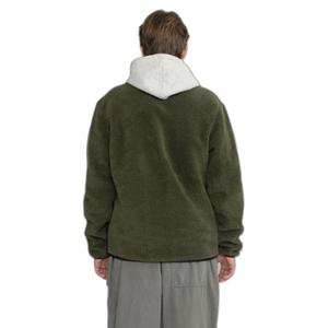 Short plush jacket with contrasting chest pocket Revolution image-2