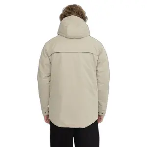 Chaqueta impermeable corta con capucha y bolsillos con cremallera Revolution image-3