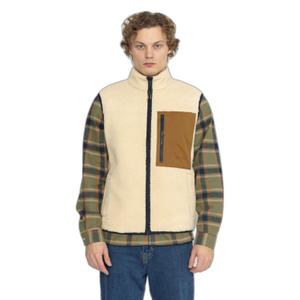 Korte teddy bodywarmer met contrasterende borstzak Revolution image-1