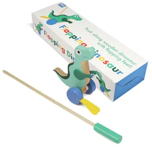 Holz Schiebespielzeug für die frühkindliche Entwicklung Rex London Flapping Dinosaur image-1