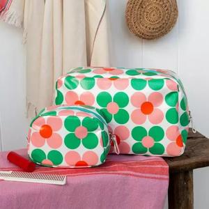 Women's make-up bag Rex London Pink and green Daisy image-2