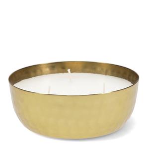 Velas aromáticas en forma de bol con 3 mechas - metal martillado dorado para niños Rex London image-0