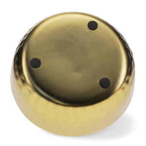 Velas aromáticas en forma de bol con 3 mechas - metal martillado dorado para niños Rex London image-2