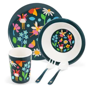 Kinder-Teller aus Melamin Rex London Fairies in the Garden (x5)