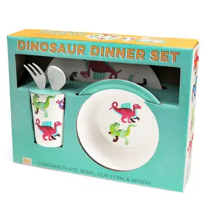 Πιάτο σε μελαμίνη για παιδί Rex London Dinos (x5) image-1