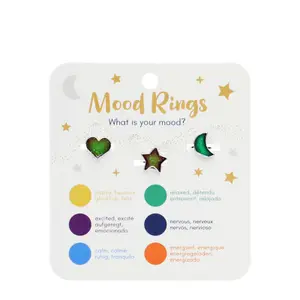 Mood ring Rex London Heart, Star & Moon (x3) image-0