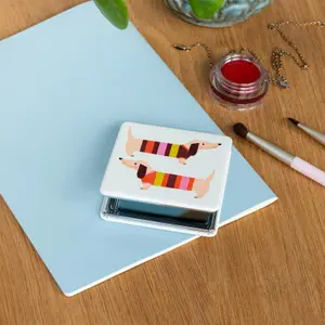 Specchio tascabile quadrato Rex London image-2