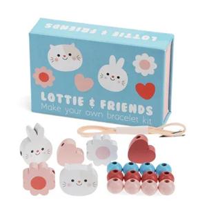 Kit braccialetto di perline per bambini Rex London Lottie And Friends image-0