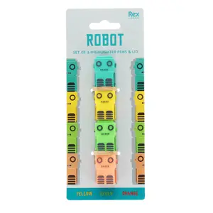 Σετ υπογραμμιστών Rex London Robot image-2