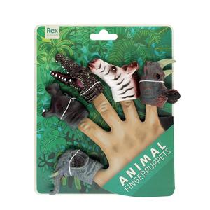 31019-finger-animal-puppets-rex-london-safari-x5-multicolour-6-1x3-9x5-cm
