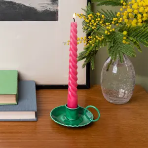 Emaille Metallkerzenhalter Rex London image-1