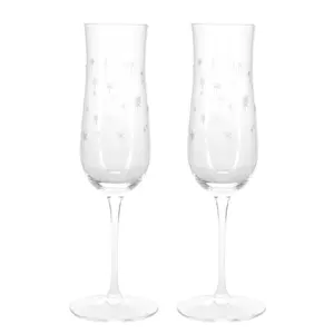 Copa de champán Rex London Etched star (x2) image-2