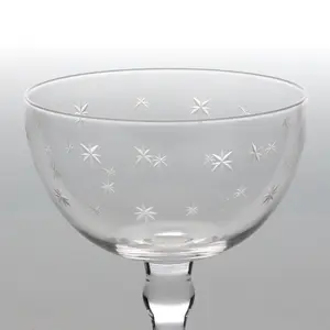 Ποτήρι κοκτέιλ Rex London Etched star (x2) image-2