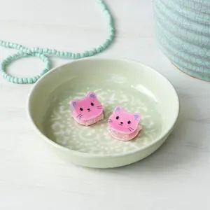 Spinka do włosów dla dziewczynki Rex London Pink cats (x2) image-1