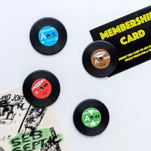 Μικρός μαγνήτης για μουσική βάση Rex London Vinyl record (x4) image-2