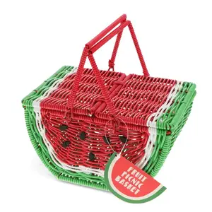 Μικρό καλάθι φρούτων για πικνίκ παιδιού Rex London Watermelon image-0