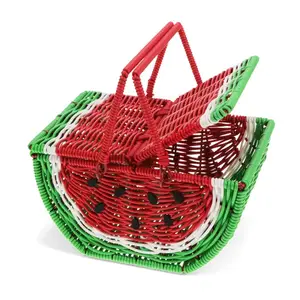 Μικρό καλάθι φρούτων για πικνίκ παιδιού Rex London Watermelon image-1