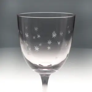 Ποτήρι κρασιού Rex London Etched star (x2) image-2