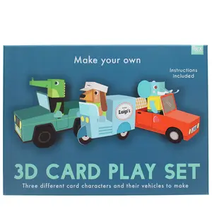 3D κάρτες παιχνιδιών Rex London Animal Automobiles image-0