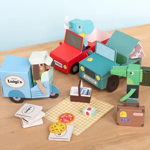3D κάρτες παιχνιδιών Rex London Animal Automobiles image-1
