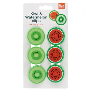 Λαβίδα Rex London Kiwi and watermelon (x6) image-1