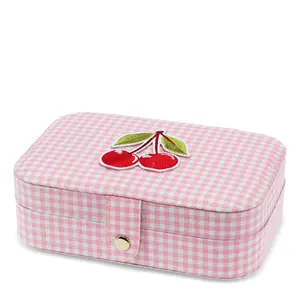 Gingham Cherry Jewellery Box Rex London image-2